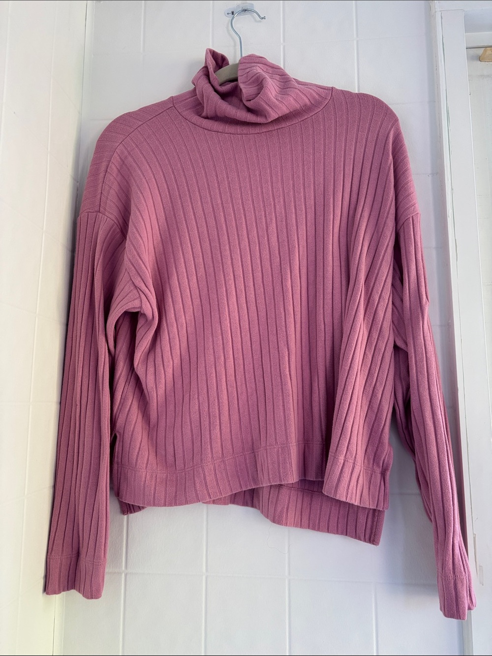 Madewell bubblegum pink turtleneck